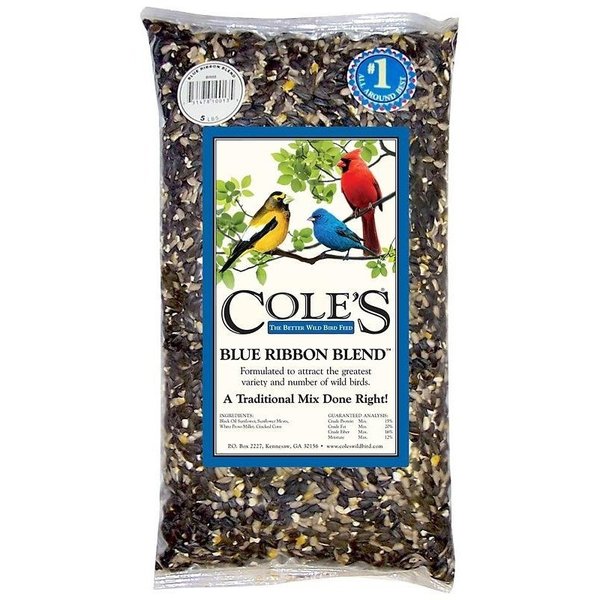 Coles Blue Ribbon Blend Blended Bird Food, 5 lb Bag BR05